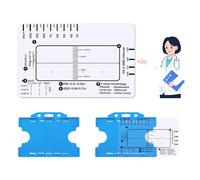 XdealCozyxc ECG Ruler Pocketcard, ECG Card 8.5cm X 5.4cm