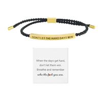 XdealCozyxc Strength Bracelet, Don't Let the Hard Days Win Bracelet for Family Friends Girls