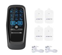 XdealCozyxc Tens Machine for Pain Relief, 9 Massage Modes Period Simulator Machine for Men Back Knees HIPS (4 Pads)