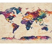 XDEGHUANGSS Cross Stitch Kits for Adults Beginners,World Map,Embroidery Kits Full Range of Cross Stitch Stamped Kits Needlepoint Kits Cross Stitch 40x50 cm