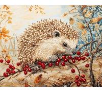 XDEGHUANGSS Large Latch Hook Rug Kit for Adults,3D DIY Crochet Kit with Colour Pre-Printed Hedgehog Pattern,Complete Needlework Craft Set for Home Decor,Extra Large Size-90x120cm