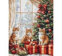 XDEGHUANGSS Premium Christmas Latch Hook Rug Kit,Complete DIY Rug Making & Tapestry Kit for Adults Beginners,Printed Canvas Design for Relaxing Holiday Craft and Home Décor,52x38 cm -1