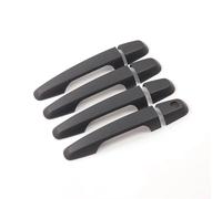 XDETGOK Car Handle Cover Compatible with Mitsubishi for Triton L200 Ml Mn Mq 2005 2006-2017 1Set Black Chrome Exterior Door Handle Cover Trim Car(Black)
