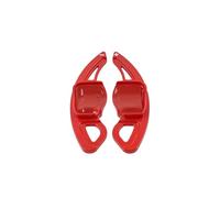 XDETGOK Car Paddle Shifter Compatible With VW For Touareg 2011-2016 For CC 2008-2017 Extension Shift Cover Car Steering Wheel Paddle Shifter Extension Upgrade Car Interior(Red)