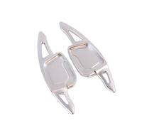 XDETGOK Paddle Shifters Compatible with A5 2020-2023 for S5 2021-2024 for A6 2019-2023 Car Steering Wheel Paddle Shifter Extension Gear Shifter(White)