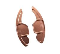 XDETGOK Paddle Shifters Compatible with Seat for Alhambra 2016-2023 for Leon 2013-2023 for Arona 2018-2023 Car Steering Wheel Paddle Shifter Extension(Brown1)