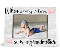 XDFVL First Time Grandma Gifts, New Grandma Gifts First Time 2025, Grandma Frame, When a Baby is Born So is a Grandmother, Picture Frame, Photo Frame 8X10