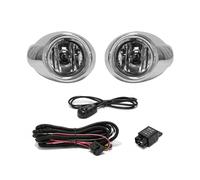 XDFYHUIB Auto Fog Lamp Compatible With For Focus For 3 2012 2013 2014 Chrome Cover Car Fog Lamp Day Time Running Light DRL With Switch Wires
