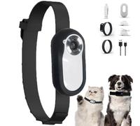 XDGJTBFMY Cat Camera Collar, Cat Collar Dog Collar Camera, HD 1080P Mini Action Camera, Small Body Cam for Pet Tracker Monitor Sports Cycling Birthday Gift(white)