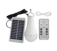 XDGJTBFMY Solar Light Bulbs with Remote, 9W USB Rechargeable Emergency Light Bulb Chicken Coop Light 4 Lighting Modes for Home Shed Hiking Camping Tent Hurricane Power Outage Lamps