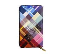 XDHFFJUCK Coloured Twill Lattice Leather Wallets Stylish Men's Wallet Money Clip, Fold Wallet, Card Holder, Billfold, Travel Wallet, E-Wallet, Storable Pocket for Credit Cards Notes and Coins