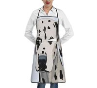 XDHFFJUCK Dalmatian Cooking Apron, Anti-Fouling Apron With Pocket Lock Edge 1 Pocket In The Middle Washable For Kitchen, Hotels, Kitchens, Beverage Shops, Restaurants And Barbecue Shops.