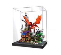 XDHVBES Acrylic Display Case for Lego 21348 Dungeons and Dragons Model, Clear, 40x35x50cm, 2mm Thickness