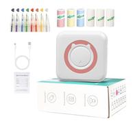 XDILIGS Mini Sticker Printer,Bluetooth Photo Printer,Portable Pocket Label Maker for School Supplies Anatomy Flashcards Ideal for Printing Study Notes,and Sticker printer Paper on iPhone Sticker Maker