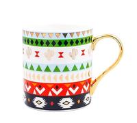 XDLEDMKIZ 1Pcs Ceramic Coffee Mug Coffee Cup Gold Breakfast Milk Water Cup Couple Creative Gifts My Lady