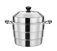 XDLEDMKIZ Double Boilers Stainless Steel Soup Pot Cookware Kitchen Multi Cooking Tool Steamer Steam Pots Induction Cooker Food Basket