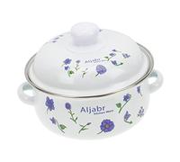 XDLEDMKIZ Enamel Pot Ceramic Stock Pot Glass Soup Bowls Noodle Bowl with Lid Chinese Stew Pot Enamel Ramekins Saucepan Thicken Stockpot Enamel Pots Delicate Stew Pot Japanese-Style Salad 16c