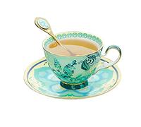 XDLEDMKIZ Espresso Cups Set Bone China Coffee Cup and Saucer Afternoon Tea Tea Set Exquisite Light Luxury High Value Ceramic Coffee Mug