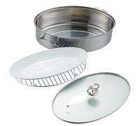 XDLEDMKIZ Fish Steaming Pot 304 Stainless Steel Household Steaming Fish Artifact Oval Steamer Steam Pot/Soup Pot Large Capacity 38cm