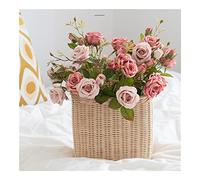 XDLEDMKIZ Silk Artificial Flowers, Simulation Roses Flowers Never Withered Suitable for Lazy People, Fake Rose for Home Decoration