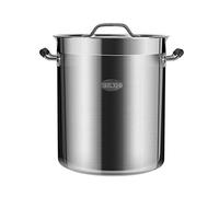 XDLEDMKIZ Stainless Steel Stockpot,Stockpot 50 Litre Large Deep Stainless Steel Cooking Stock Pot Casserole Induction Base, Suitable for Various Heat Sources