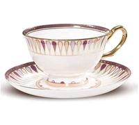 XDLEDMKIZ Tea Coffee Cups,Bone China Ceramic Beautiful Matte Glazed Tea Cup with Matching, Small Luxury High-End Afternoon Tea Tea Set English Coffee Cup