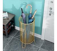 XDLEDMKIZ Umbrella Stands Metal Umbrella Holder, Home/Hotel/Office Entrance Passage With 4 Hooks And Drip Tray Umbrella Storage Basket, Space-saving