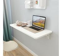 XDLEDMKIZ White Wall Mounted Workbench Folding Wall Table Breakfast Bar Tables Computer Desk Workstation, For Outdoor Garage Shed/Home Office/Laundry Room/Kitchen Dining