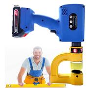 XDLYWUZIQ 50KN Electric Hydraulic Hole Puncher, Hydraulic Metal Hole Punch Machine with 6 Molds(16-32), Portable Electric Hole Punch Tool for Iron and Stainless Steel