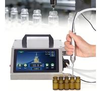 XDLYWUZIQ Liquid Filling Machine,Small Bottle Filling Machine with Touch Panel, Precision Bottle Filler, Max Flow Rate 140ML/MIN, for Essential Oil, Eye Drops, Perfume Max100ML