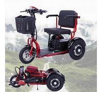 XDLYWUZIQ Mobility Scooters for Adults, 380W Folding 3-Wheel Lightweight Mobility Scooter for Adults,Foldable Mobility Scooters for Elderly and Disabled, for Outdoor Travel
