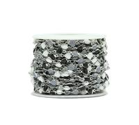 XDMING 1 Meter Stainless Steel Enamel Heart Chains DIY Necklaces Bracelets Anklets Link Chain Findings Jewelry Making Accessories Bulk