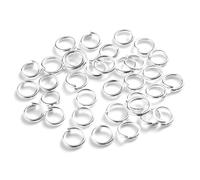 XDMING 200pcs/lot 3 4 5 6 7 8 9 10mm Jump Rings Split Rings Connectors Open Single Loops Jump Rings For Jewelry Making Findings DIY