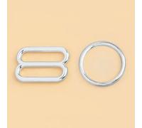 XDMING 50Sets O Ring Buckle 6-15mm Bra Underwear Bikini Adjust Slider Clasp Suspender Dresses Strap Connector Hook Accessories