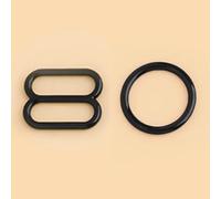XDMING 50Sets O Ring Buckle 6-15mm Bra Underwear Bikini Adjust Slider Clasp Suspender Dresses Strap Connector Hook Accessories