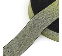 XDMING 5Meter Glitter Gold Silver Elastic Bands 10-50mm Nylon WaistBand Soft Rubber Band Garment Pants Skirt Belt Sewing Accessories