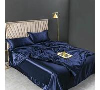 XDMING Mulberry Silk Bedding Set Bed Sheets and Pillowcases King Size Bedding Sets Soft Skin Friendly Silky Bed Sets