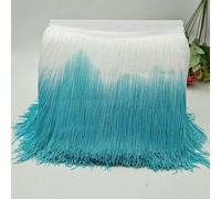 XDMING Two-Tone 20CM Fringe Tassel Trimming Per Yard Lace Nylon Quilting For Patchwork DIY Decorative Accessory Latin Dress Handwork