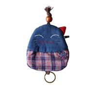 XDNHD 10 * 10cm Cartoon Animal Fabric Bags for Crafts Handmade Fabric Wallet with Zip Fabric Wallet with Coin Pocket for Key/Coin Purse Dual Use