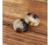 XDNHD 10/20PCS 18L Scalpel Horn Button 12mm Small Real Horn Buttons Suit Set Round Buffalo Bone Horn Button 2 Hole Coat Buttons For Crafting