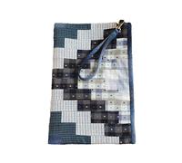 XDNHD 30 * 20cm Fabric Bags for Crafts Handmade Embroidered Bags Fabric Wallet with Coin Pocket Patchwork Wrist Bag for Phone Keys Change ID Card
