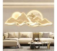 XDOPIRRS Modern 3d creative decor with led light, Borderless 3D Relief LED Decorative Painting, Background Wall Painting, for Living Room(B,100 * 34cm/39.4 * 13.4in)