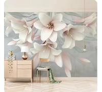 XDOUBAO Mural 3D Pink Flower Background Wall Painting Bedroom Living Room Decoration Photo Wallpaper,3D,300x210cm
