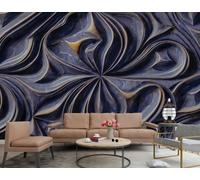 XDOUBAO Wallpaper Three-Dimensional Abstract Rock Carving Relief Dark Pattern Purple Marble Pattern TV Sofa Background Wall Wallpaper Living Room Restaurant Coffee Shop Mural,3D,430x300cm