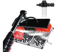 XDOVET Telescopic Washing Brush 7.2 Metres, Washing Brush with Telescopic Handle, Extendable Patio Roof Cleaning, Conservatory Cleaning Set, PV Cleaning Brush, Telescopic Set for Window Cleaning