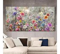 XDPBLM Canvas Poster, Modern Art, Abstract Painting Large Wall Art Colorful Canvas Decorative Picture, for Bedroom Living Room 26x52inch Unframed