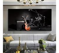 XDPBLM Canvas Poster, Modern Art, Musical Instruments Wall Art, for Bedroom Living Room Corridor, Wall Picture for Home Decor 12x24inch/30x60cm Unframed