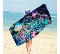 XDPBLM Galactic Print Bath Towel - Ultra Soft, Quick Dry, Breathable, Comfortable Design, Perfect for Summer Vibes and Beach Days(90x200cm/35 x79)