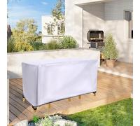 XDPBLM Waterproof Patio Furniture Cover 265x115x93cm(LxWxH) 420D Oxford Fabric UV-Resistant, All-Weather Outdoor Table & Chair Protector with Drawstring, Fits Rectangular Tables, Chairs, Sofas