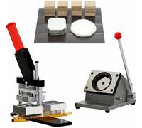 XDRGOOIUY 2x2in Fridge Magnets Maker Machine Press Square, DIY Square Magnet Making kit with 1000 Sets Acrylic Consumables